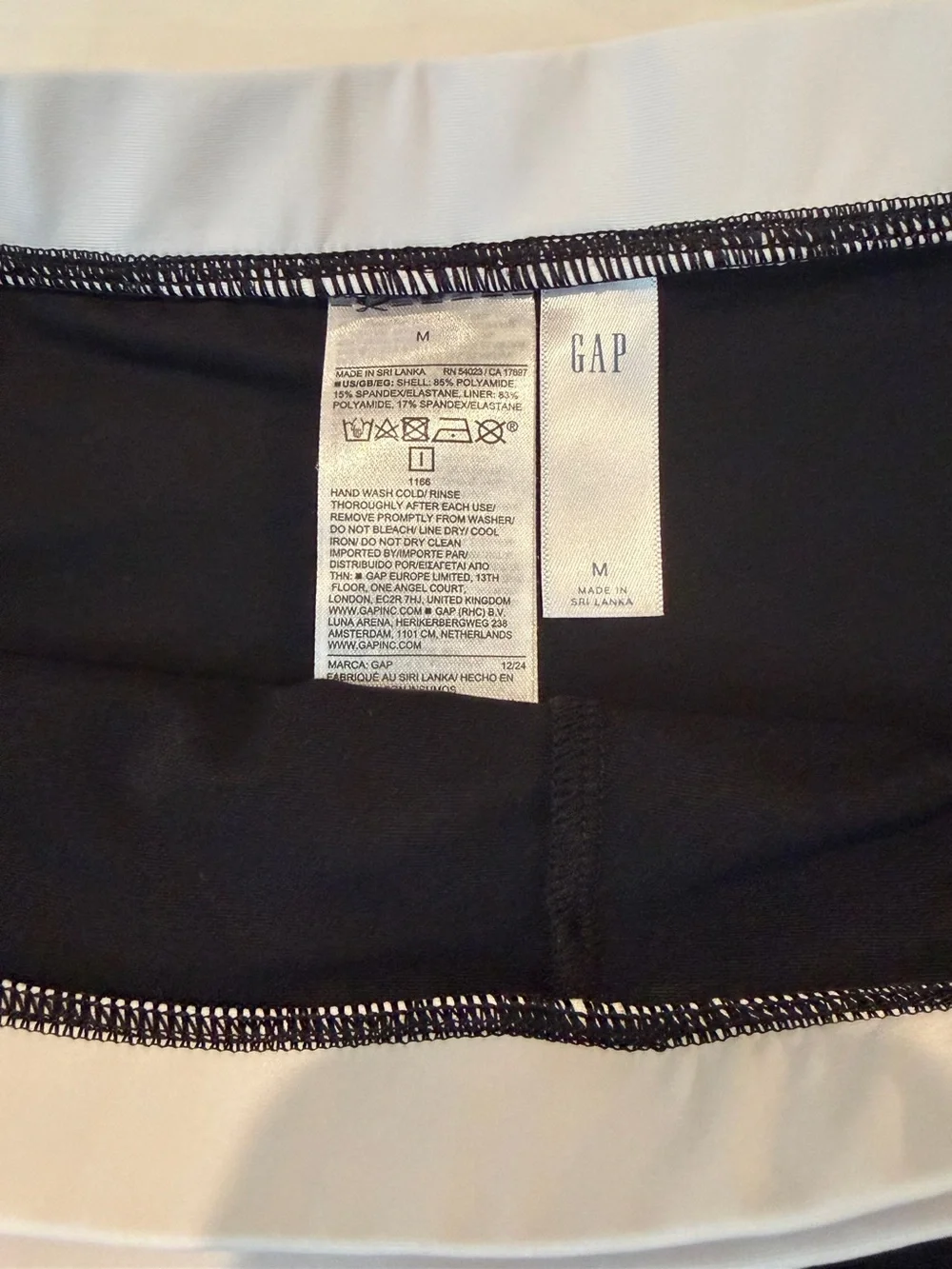 GAP Black and White Two-Piece Skort Set